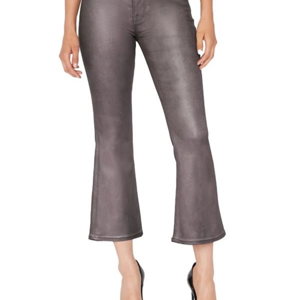 Frame Le Crop Mini Boot in pewter size